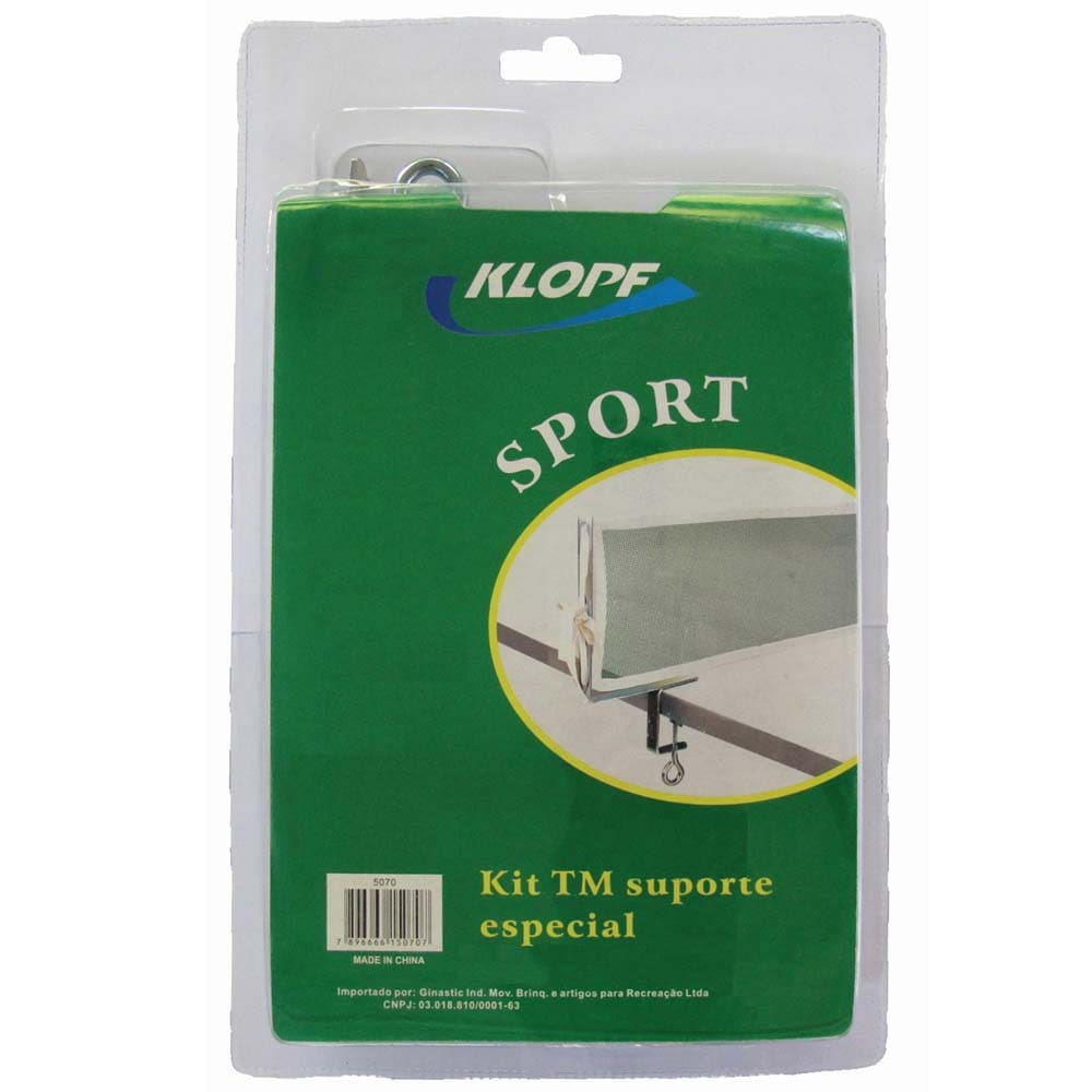 Kit Klopf para Tênis de Mesa com Suporte e Rede 35070 -  Verde