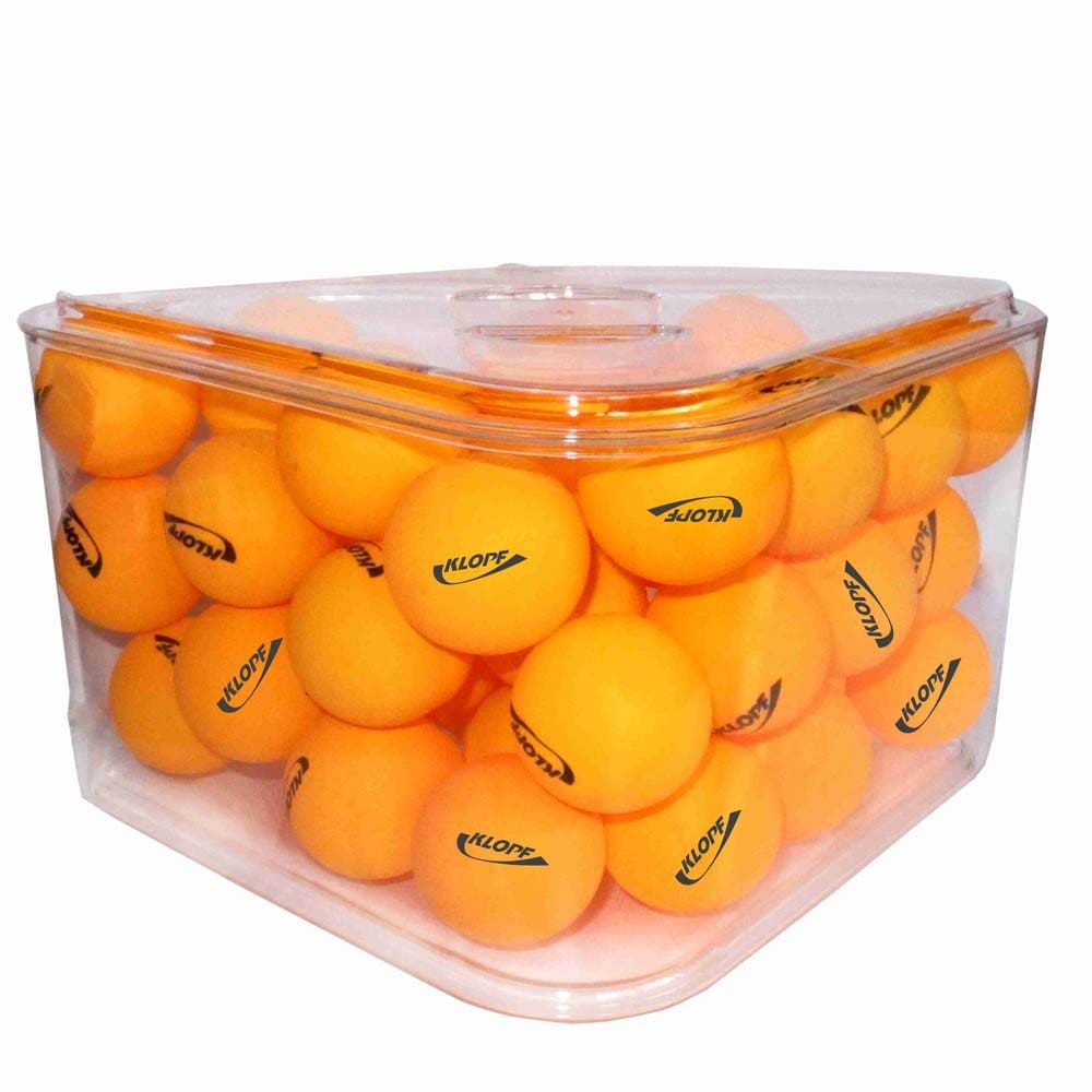 Porta-Bolas Klopf para Tênis de Mesa 35081 Laranja - 36 Bolas