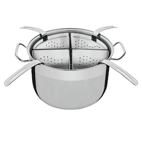 Cozi-pasta Tramontina Professional 4 Recipientes Inox - 5 Peças