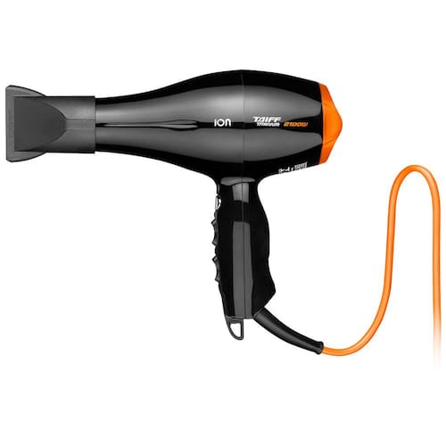 imagem-Secador de Cabelos Taiff Titanium Colors com Emissão de Íons Motor AC Profissional Preto/Laranja 2100W - 220V 