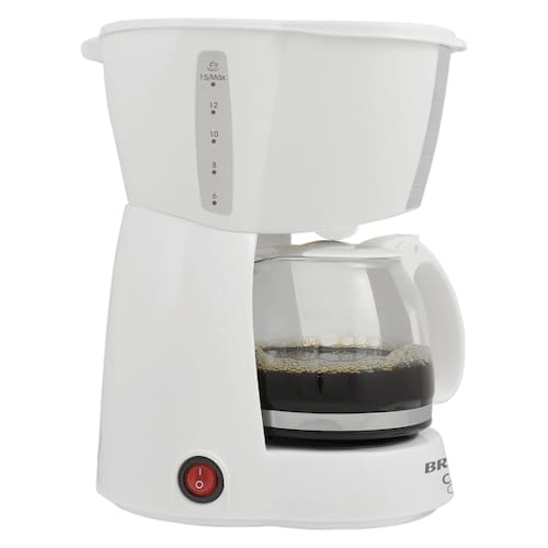 imagem-Cafeteira Elétrica Britânia CB15 15 Xícaras - Branca/Inox - 110V 