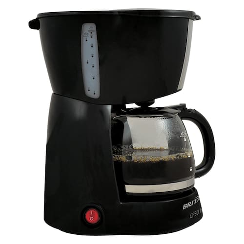 imagem-Cafeteira Elétrica Britânia CP30 30 Xícaras - Preta/Inox - 220V 