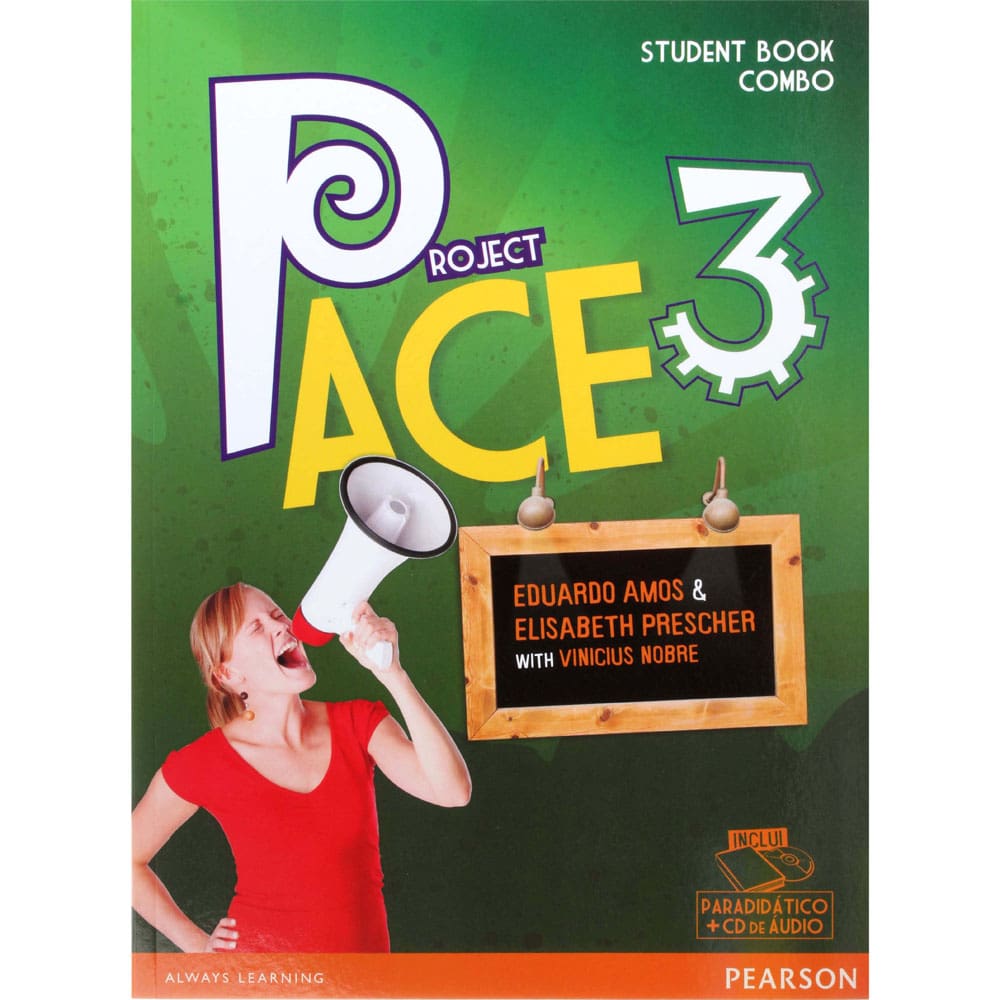 Livro + CD - Project Ace 3: Student's Book - Eduardo Amos and Elizabeth Precher