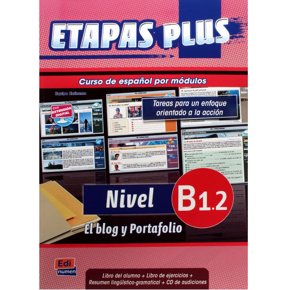 Livro + CD - Etapa Plus B1.2 - Equipo Etinema
