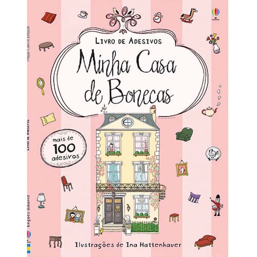 imagem-Livro - Minha Casa de Bonecas: Livro de Adesivos - Usborne Publishing