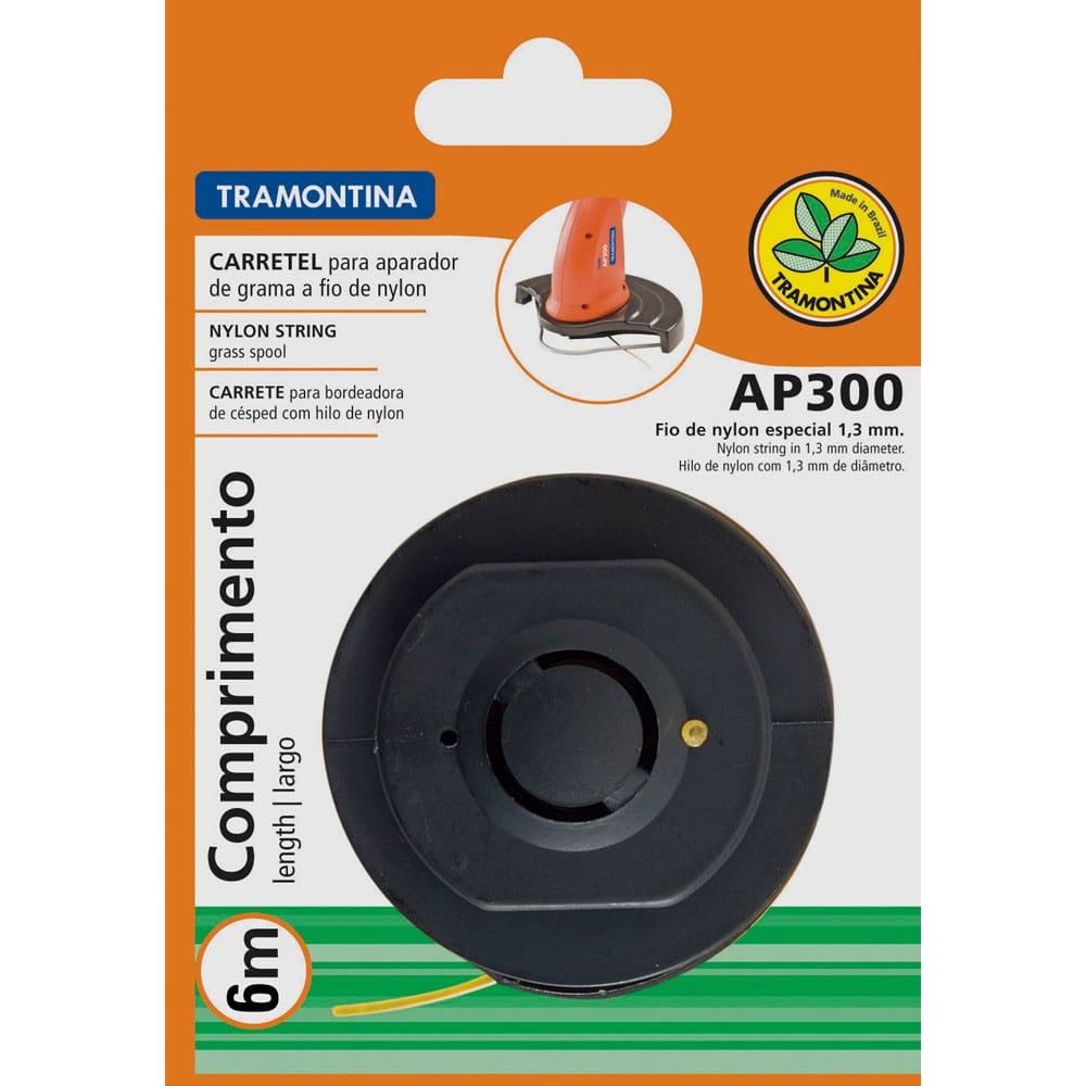 Carretel para Aparadores AP300 Tramontina com 1 Fio de Nylon 1.3mm - 6 Metros