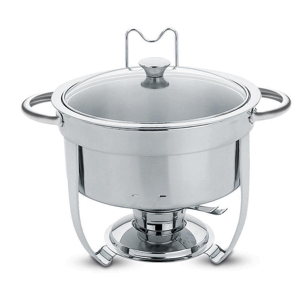Rechaud Banho-Maria Tramontina Inox com Tampa de Vidro - 7L