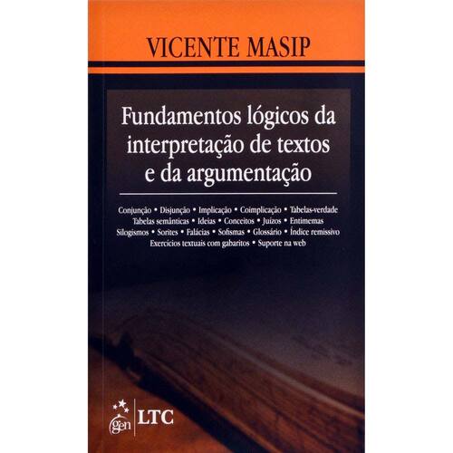 imagem-Livro - Fundamentos Lógicos da Interpretação de Textos e da Argumentação - Vicente Masip