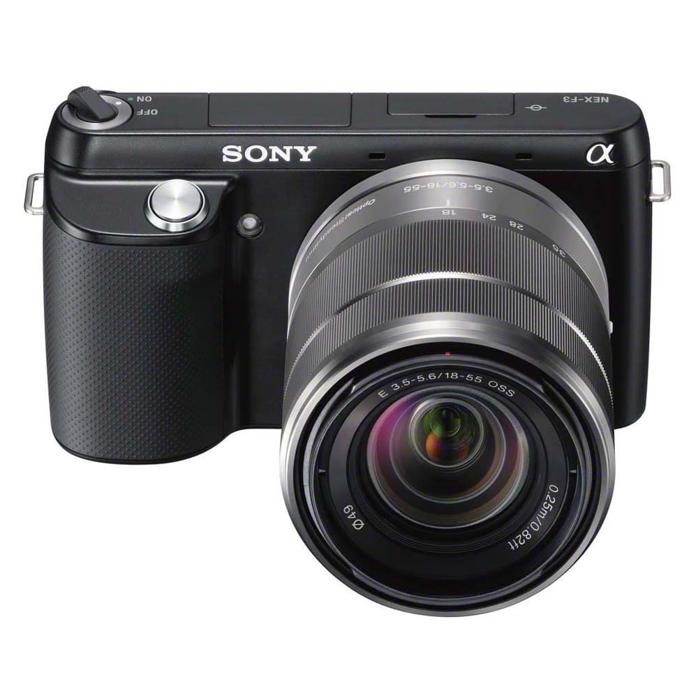 Câmera Digital Sony NEX-F3 Preta com 16.1MP, | Ponto