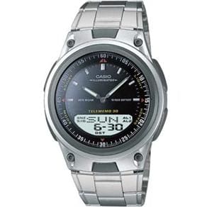 Relógio Masculino Anadigi Casio Standard AW-80D-1AV - Inox/Preto