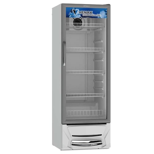 imagem-Refrigerador Expositor Vertical Venax VV 300 Branco com Prateleiras Reguláveis - 300 L - 110V 
