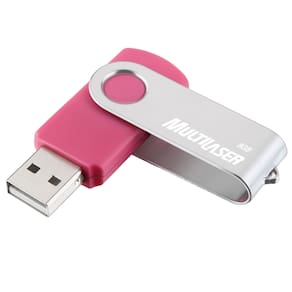 Pen Drive Multilaser Twist 8GB - Rosa