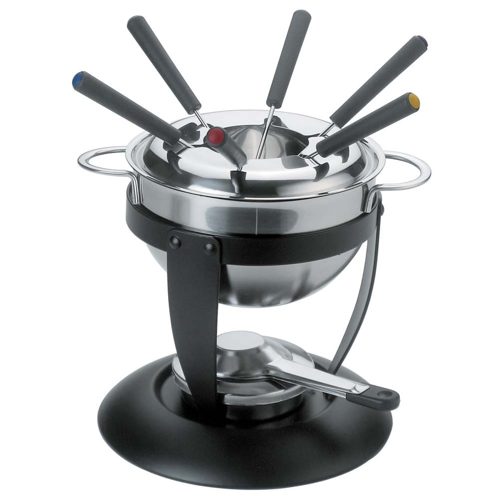 Aparelho de Fondue 2 em 1 Dynasty Table em Aço Inox e Cerâmica 16066 - 11 peças