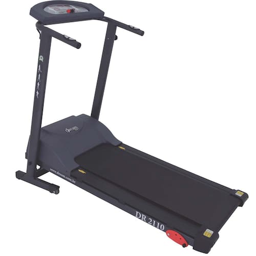 imagem-Esteira Eletrônica Dream Fitness DR 2110 Dobrável Bivolt Vel Máx 13 km/h - Prata 