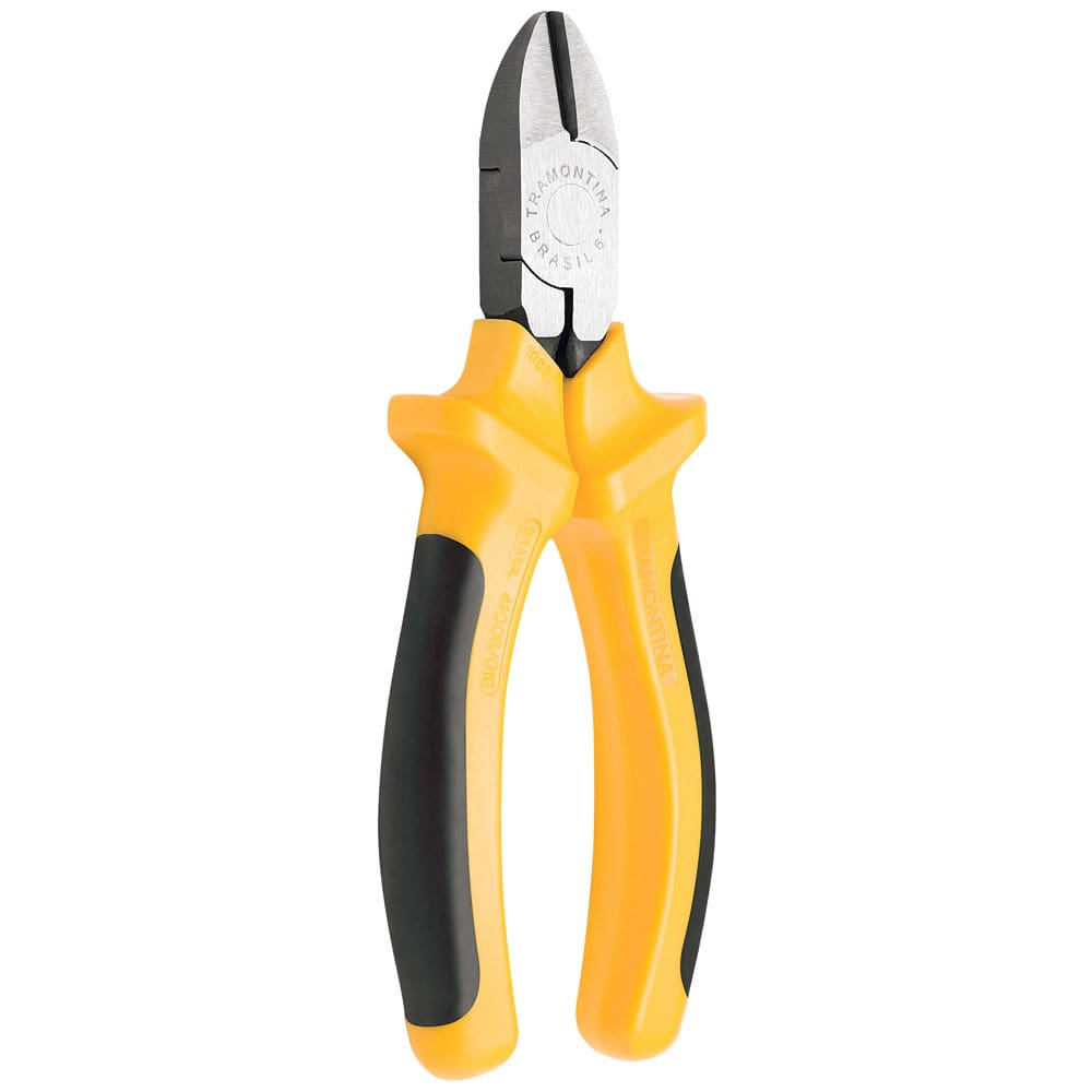 Alicate de Corte Diagonal Tramontina 6” com Cabo Isolado com Dupla Injeção - Amarelo