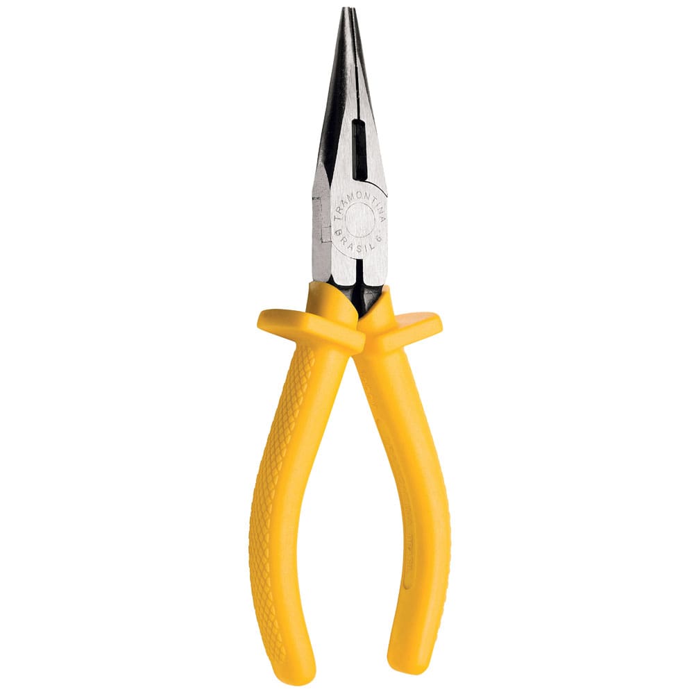 Alicate de Bico Meia Cana Tramontina 6” com Cabo Isolado - Amarelo