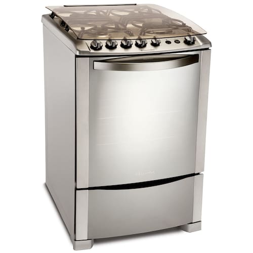 imagem-Fogão Electrolux 4 Bocas Celebrate 56STX c/ Grill e Timer - Inox