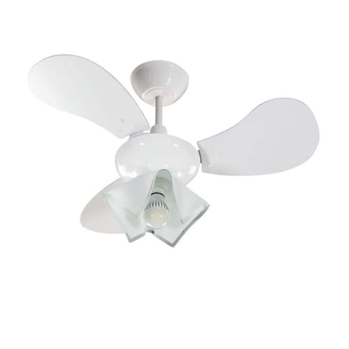 imagem-Ventilador de Teto Tron Greco com 3 Velocidades, Lustre e Função Exaustão – Branco - 220v