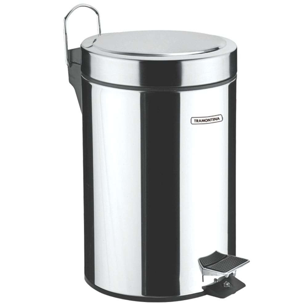 Lixeira Tramontina com Pedal 94538105 Inox - 5 L