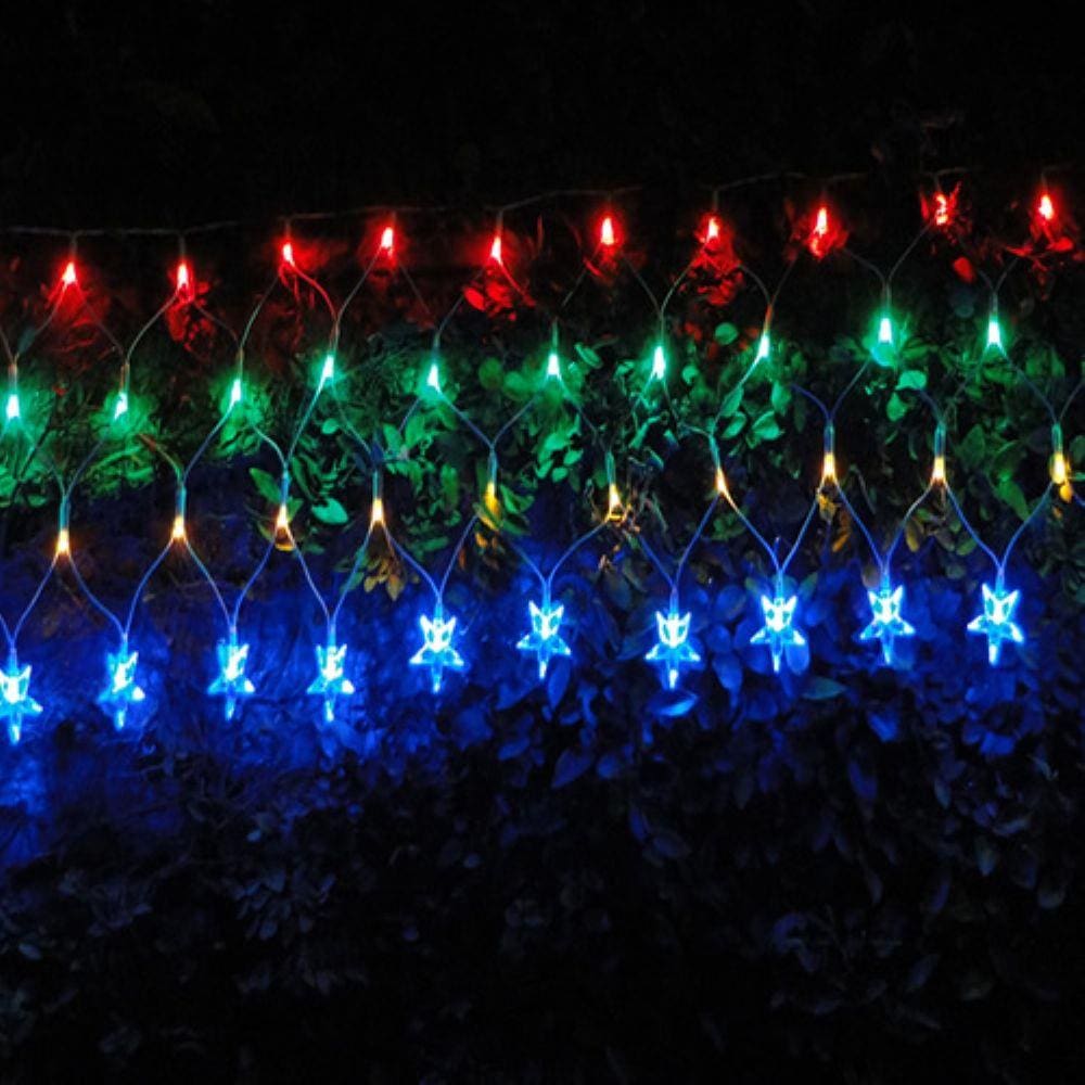 Cascata Luminosa Pisca Colorida 4 Fases 120 Led Cod 1062
