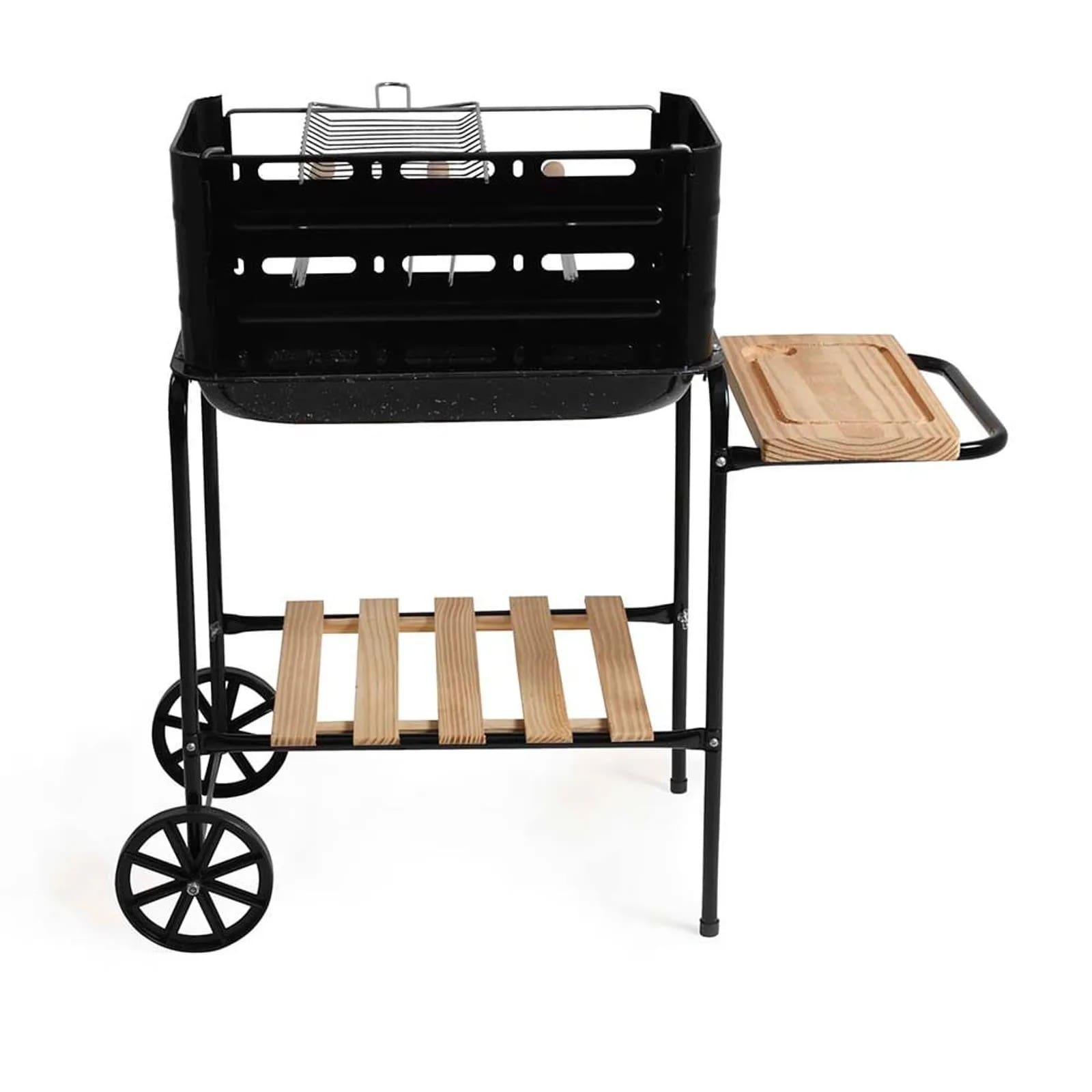 Churrasqueira Mor Califórnia 3011 com Grelha, Tábua, Espetos e Rodas para Transporte