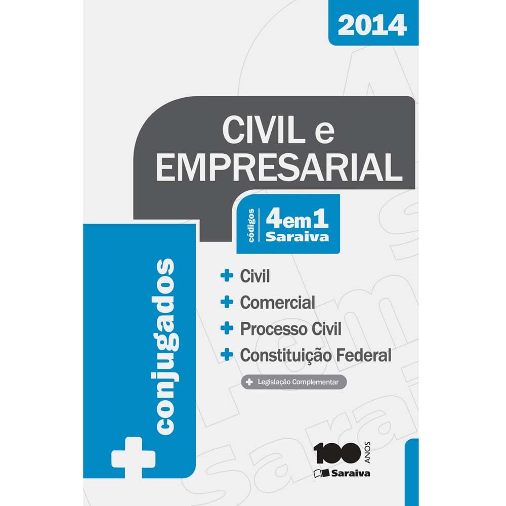 Livro - Códigos 4 em 1 - Conjugados - Civil, Comercial, Processo Civil, Constituição Federal - 10ª Edição - 2014 - Saraiva