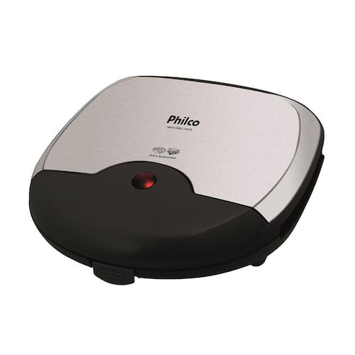 imagem-Mini Grill Philco - Inox/Preto - 220V