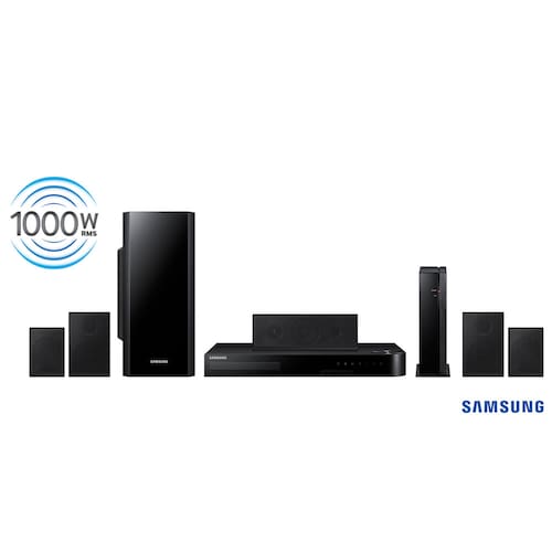 imagem-Home Theater Samsung HT-F5525WK/ZD 5.1 Canais com Blu-ray 3D, Função Futebol, Karaokê, Módulo Wireless, Entrada USB, Cabo HDMI e Lê DVD – 1000 W