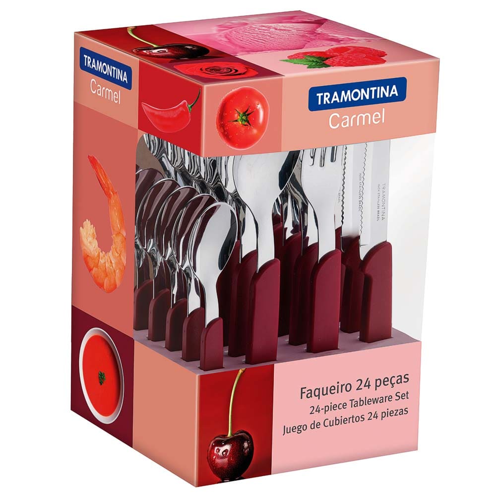 Faqueiro Tramontina Carmel Carmim 23499027 - 24 peças