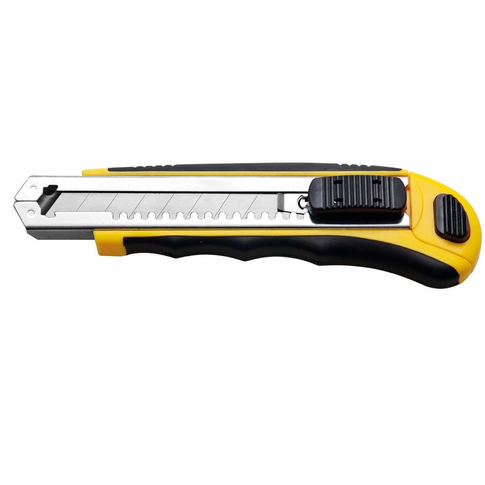 Estilete Profissional Tramontina 6” - 8 Lâminas - Preto/Amarelo