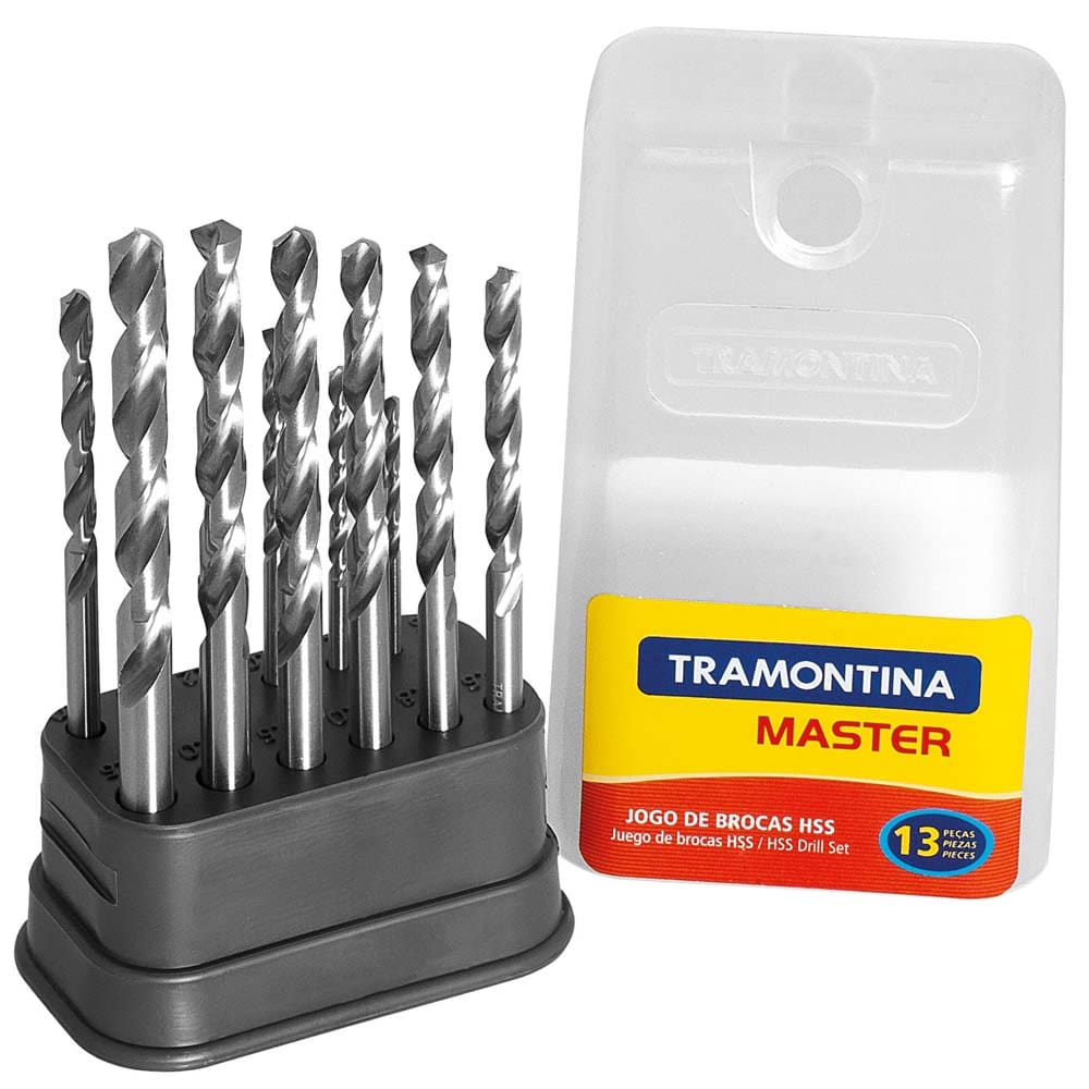 Jogo de Brocas para Aço Tramontina - 13 Peças