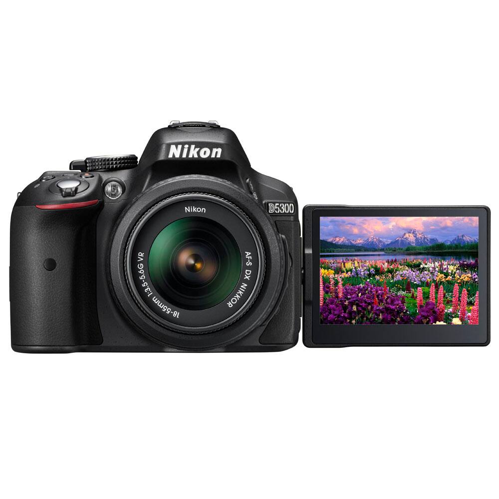 Câmera DSLR Nikon D5300 Preta - 24.2MP, | Ponto