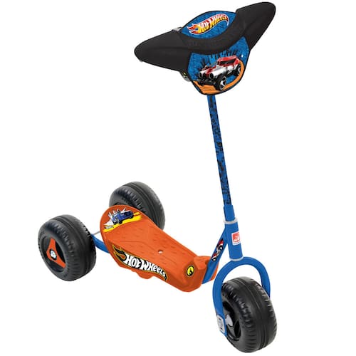 Patinete Infantil Hot Wheels 3 Ruedas Con Luces LED – Ajustable Y Plegable