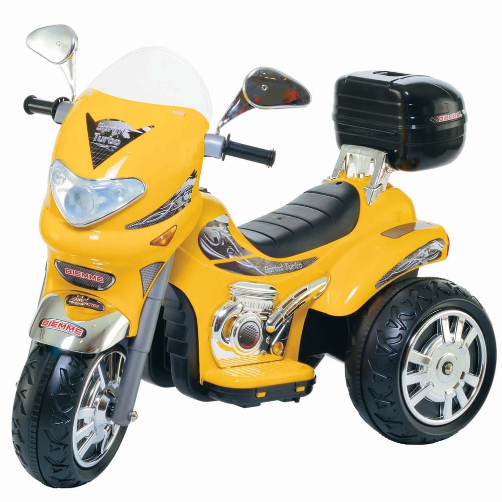 Moto Eletrica Infantil Xplast Speed Chopper 6V Branca Vermelha