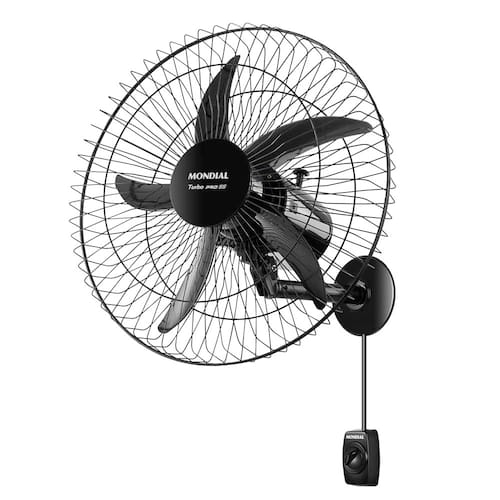 Ventilador de Parede Mondial Turbo Pro 55 Bivolt com 5 Pás - Preto Menor preço em Ventilador de Parede Mondial Turbo Pro 55 Bivolt com 5 Pás - Preto