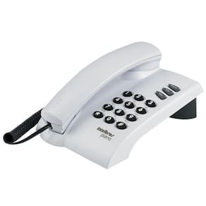 Telefones Com Fio Intelbras Icon Pleno Cinza Artico 3 Volumes Campainha Sem Chave
