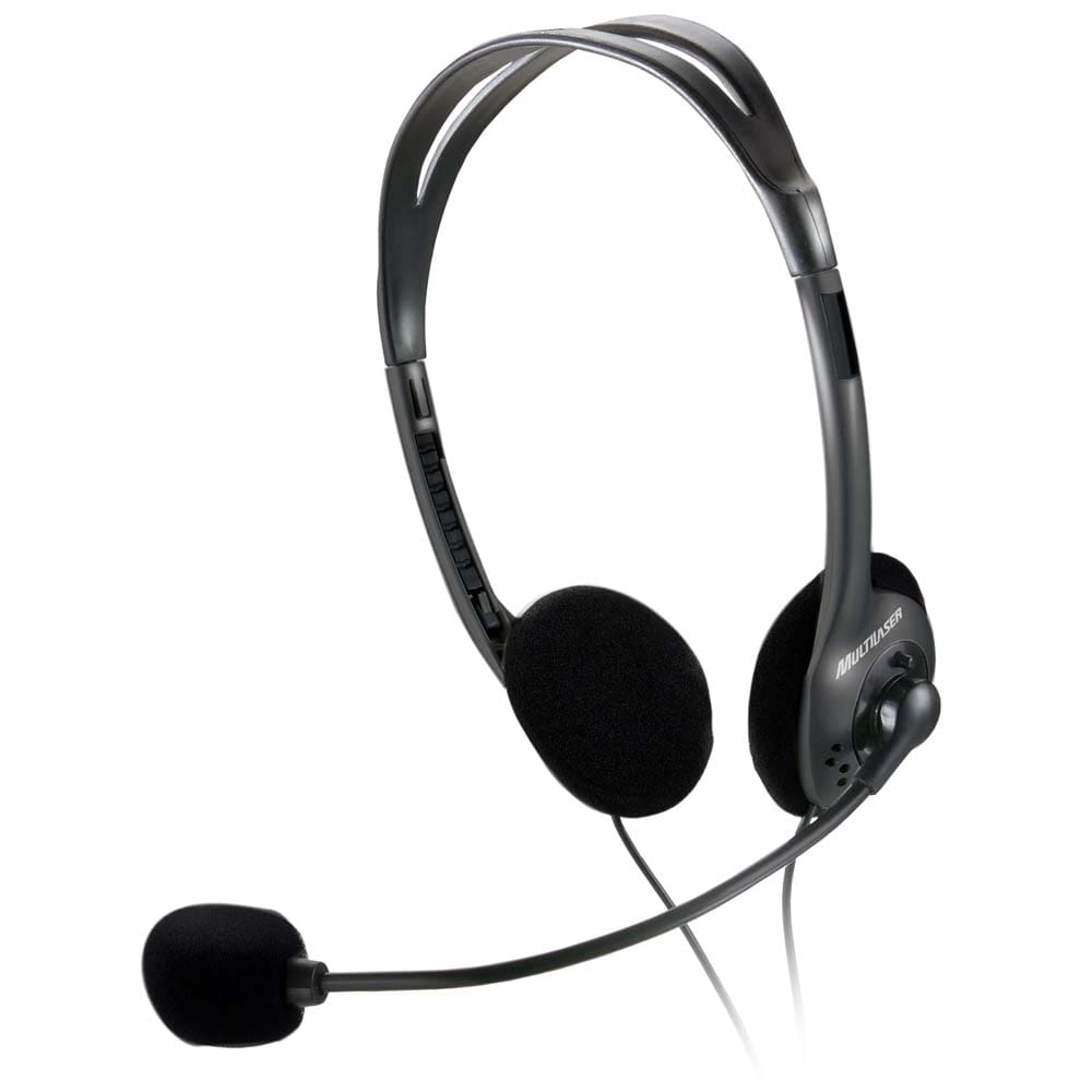 Headset Multilaser PH002 - Preto/Prata