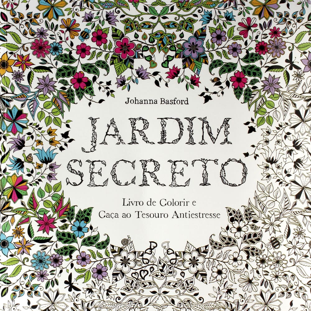 Livro - Jardim Secreto: Livro de Colorir e Caça ao Tesouro Antiestresse - Johanna Basford