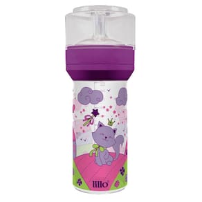 Mamadeira Lillo Magia 635031 Rosa c/ Bico de Silicone e Tampa Protetora - 260 ml