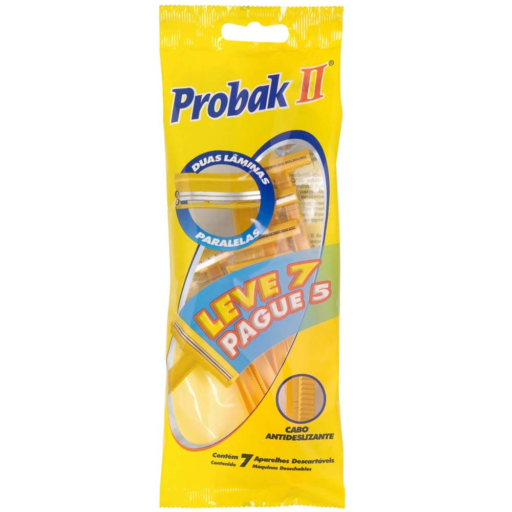 Barbeador Descartável Gillette Probak II Leve 7 Pague 5