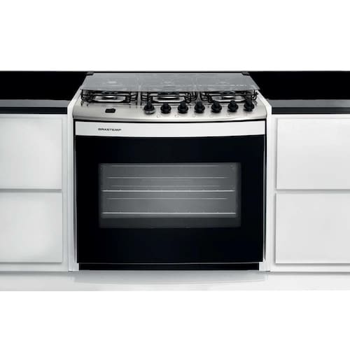 imagem-Fogão de Embutir Brastemp 6 Bocas Clean BYS6NAB Branco - Bivolt