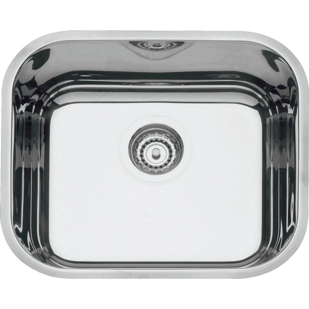 Cuba Retangular Tramontina Prime Aço Inox 40 Bl Alto Brilho Sem Escape -94020/202