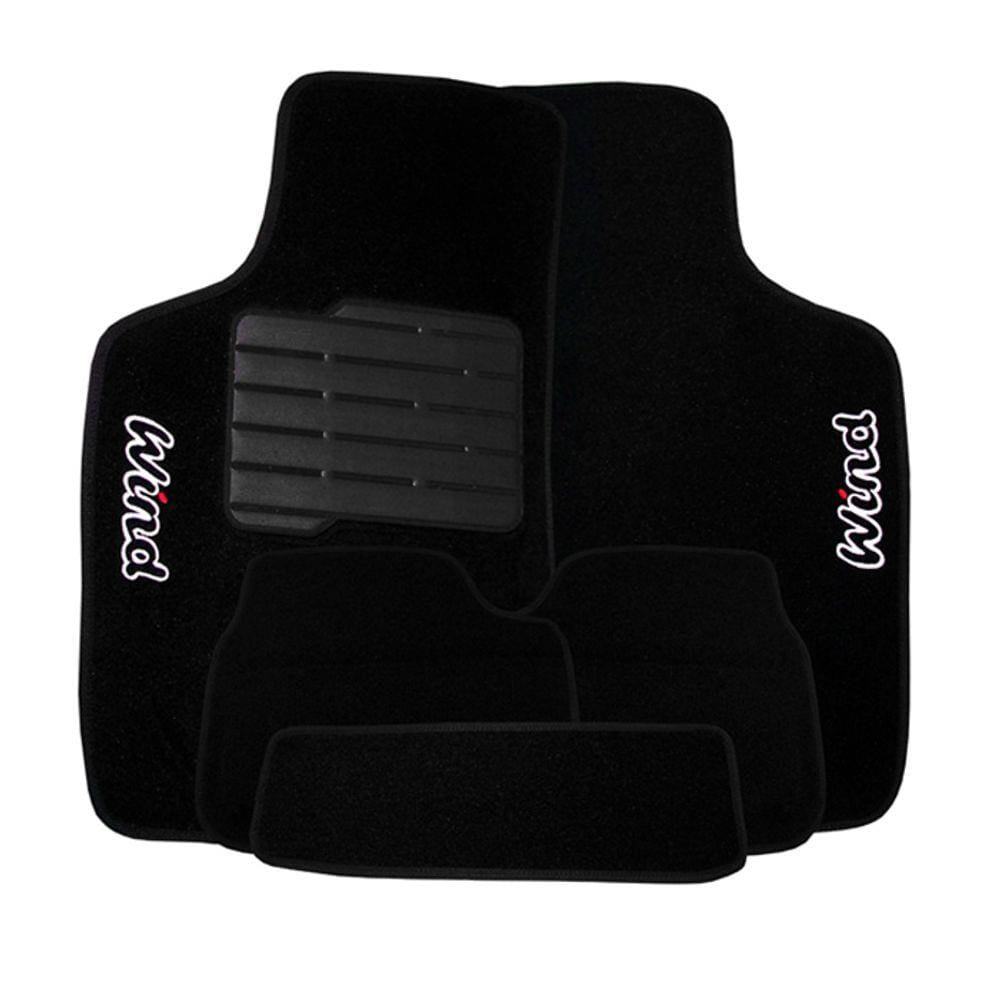 Tapete Carpete Corsa Wind 1994 1995 1996 1997 1998 1999 2000 2001 Preto 5 Peças