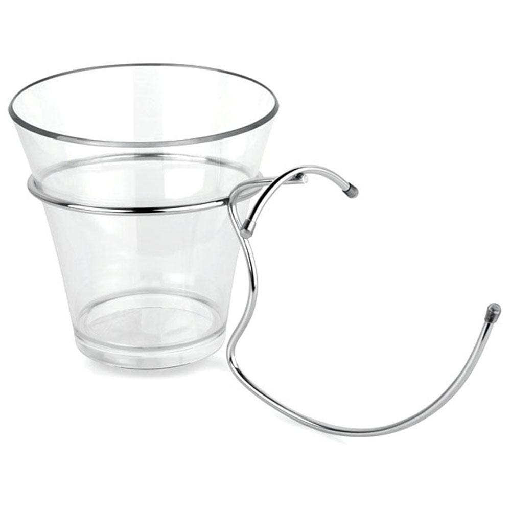 Balde para Champagne Forma com Suporte Transparente