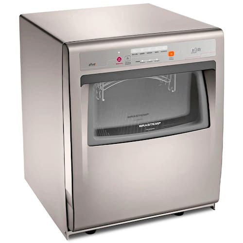 imagem-Lava-louças Brastemp BLF08AS 8 Serviços com 5 Ciclos de Lavagem Compacta com Ciclo Pesado - Prata - 220V
