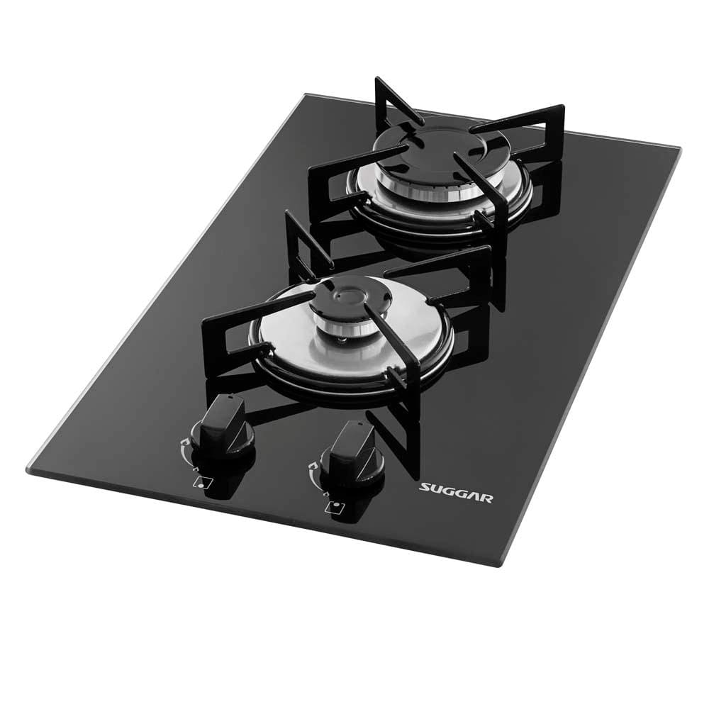 Cooktop a Gás 2 Bocas Suggar FG2002VP Preto - Bivolt