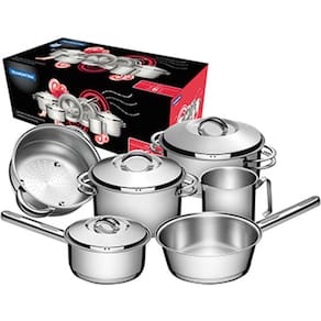 Conjunto de Panelas Inox 6 Peças Solar - Tramontina
