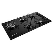 Cooktop a Gás 5 Bocas Brastemp com Timer BDT85AEUNA Quadrichama - Preto