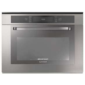 Forno de Micro-ondas de Embutir Brastemp BMO40AR Gourmand com Grill 220V Inox - 40L