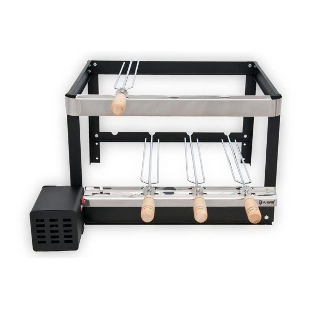 Grill Giratório 4 Espetos Platinum - ArtMill